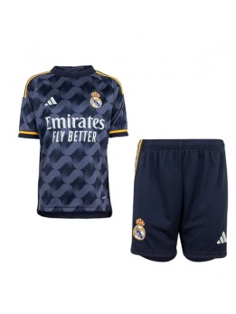 Billige Real Madrid Bortedraktsett Barn 2023-24 Kortermet (+ Korte bukser)